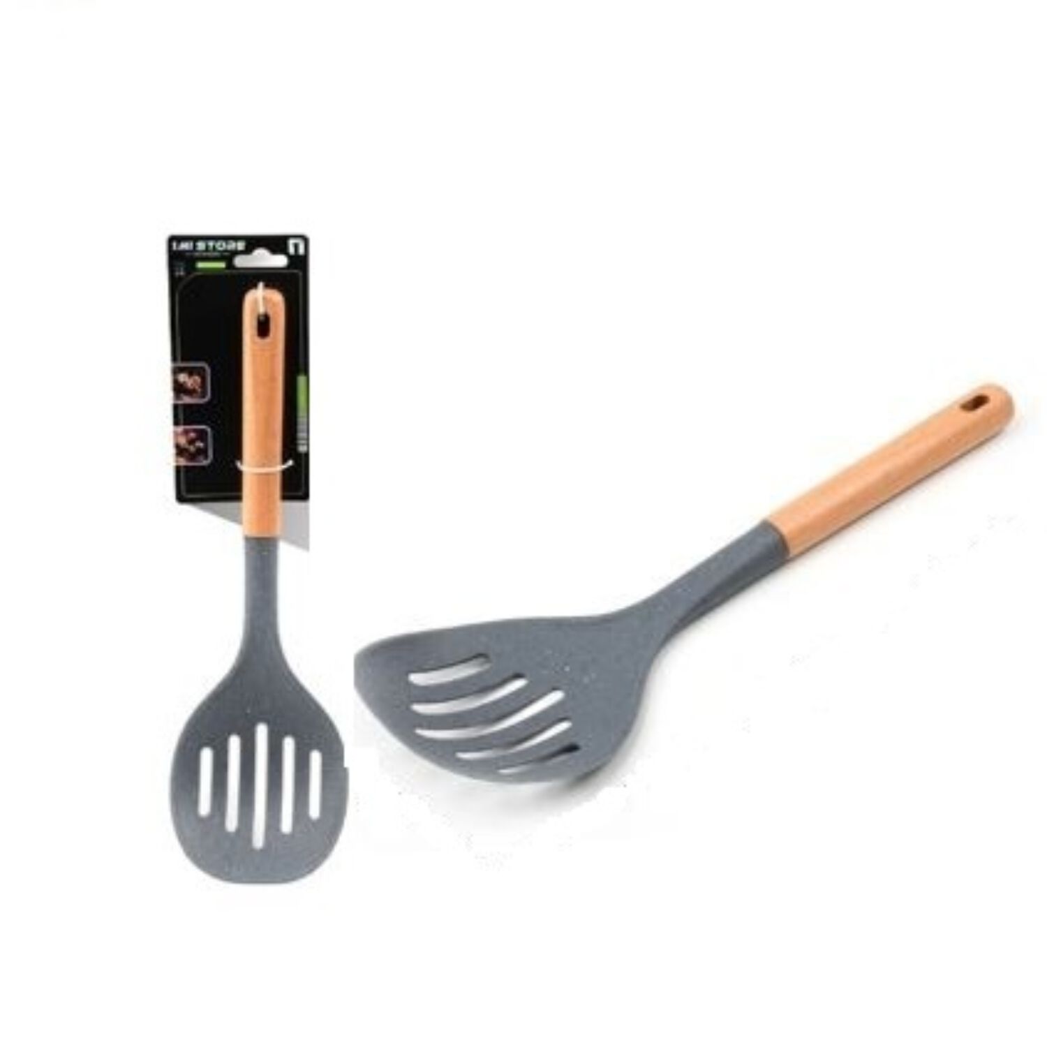 Espumadera Txm7-m01 Color Gris Mango De Madera image number 0.0