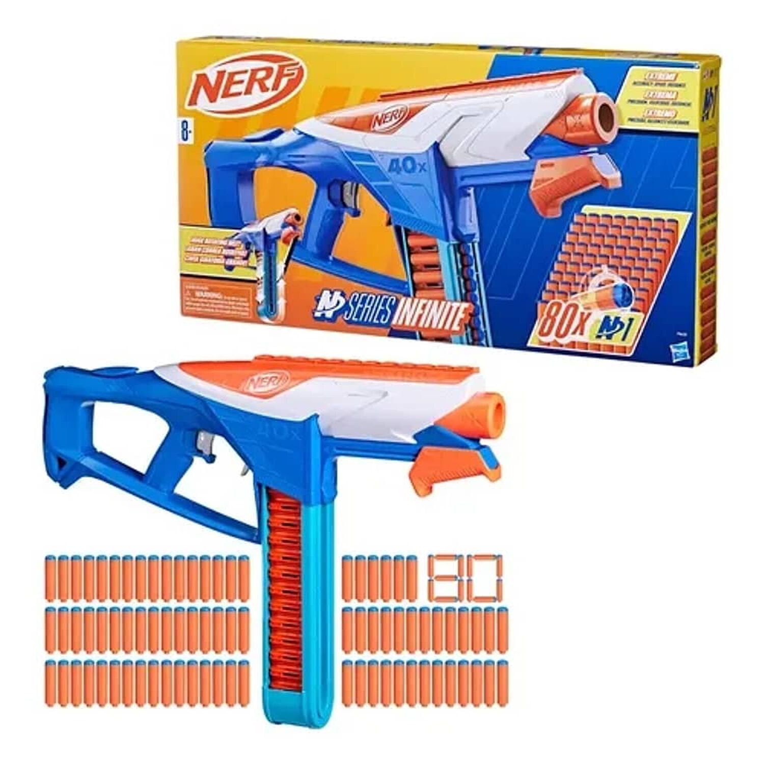 Lanzador Nerf N Series Infinite Con 80 Dardos image number 0.0
