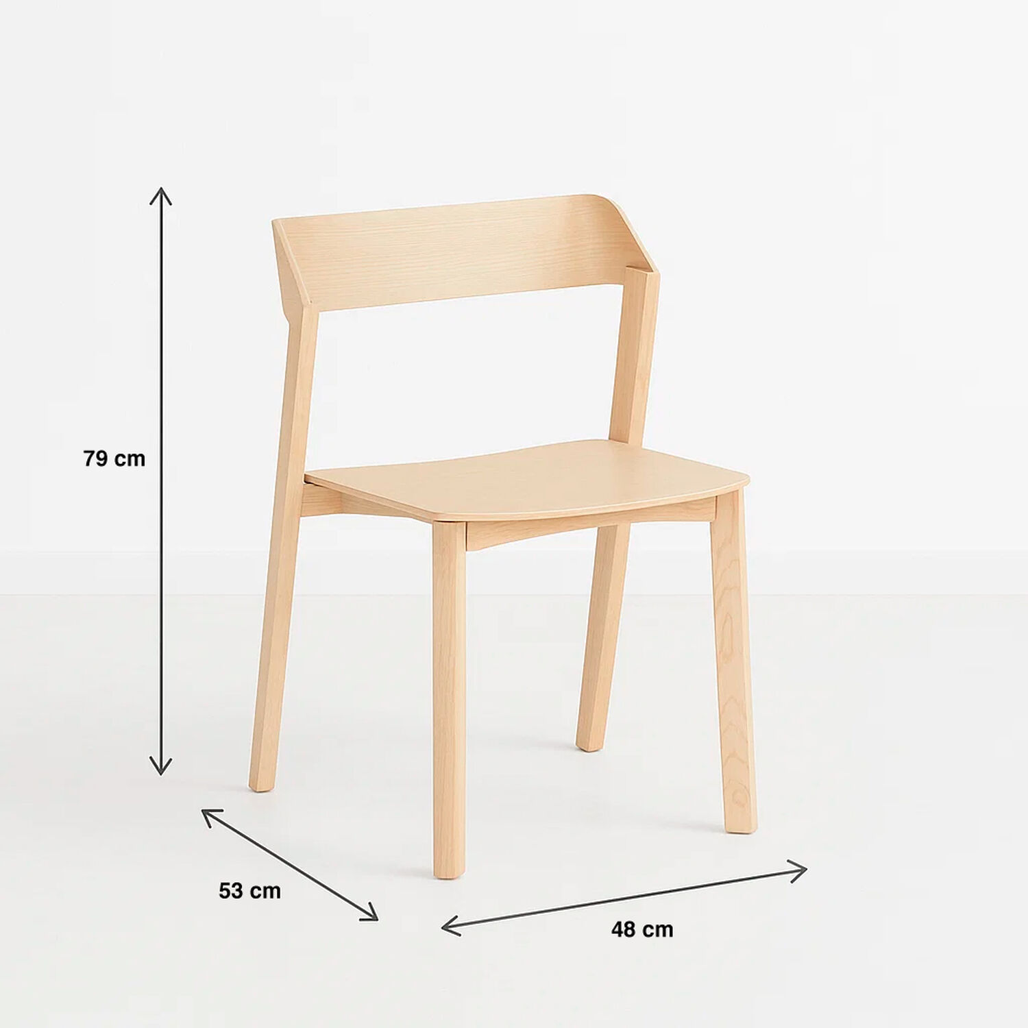 Pack De 4 Sillas De Comedor Madera Rover Viena Natural image number 3.0