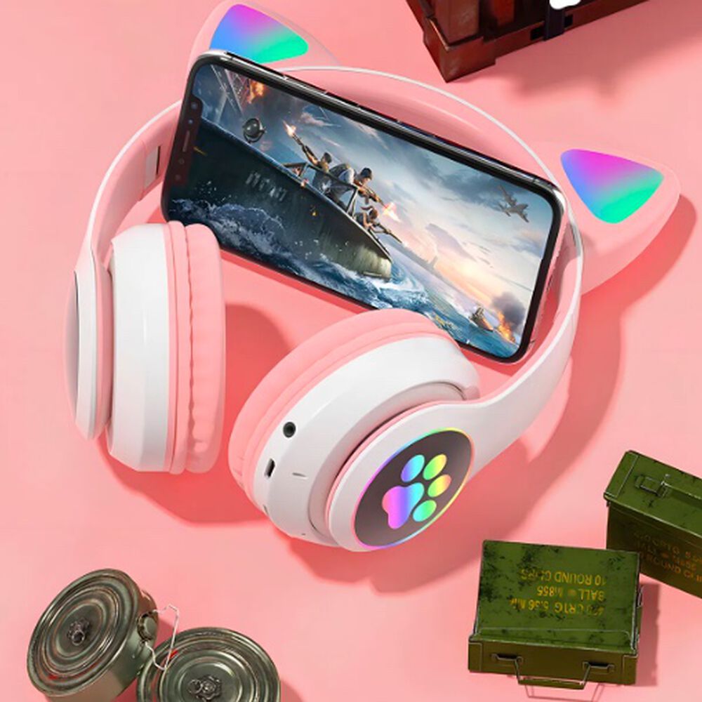 Audífonos Gamer Inalámbricos Verdes Con Luz Led image number 4.0