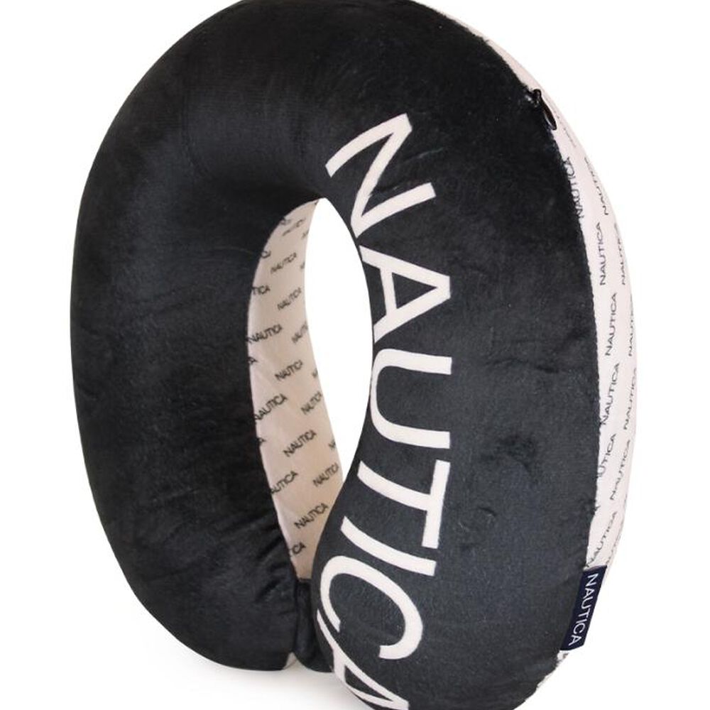 Almohada De Viaje Memory Foam Negro-blanca Nautica image number 2.0