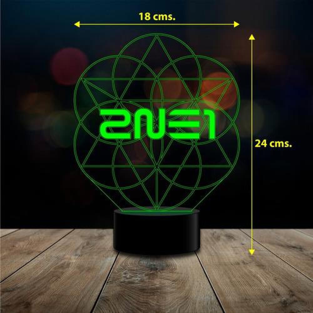 Ilusion 3d 2ne1 K-pop 16 Colores Control Remoto image number 2.0