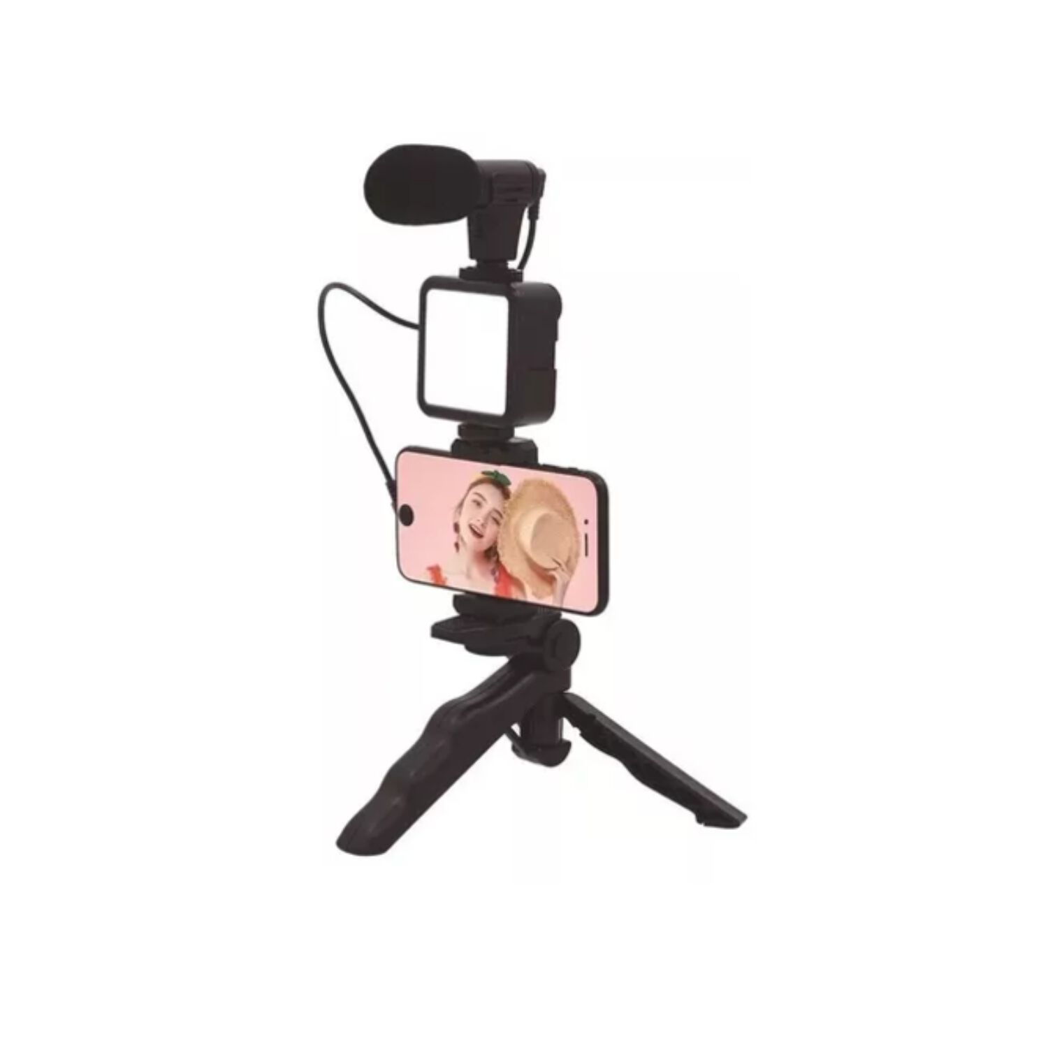 Kit De Grabaci&oacute;n Con Micr&oacute;fono Luz Led Y Soporte Tr&iacute;pode image number 3.0
