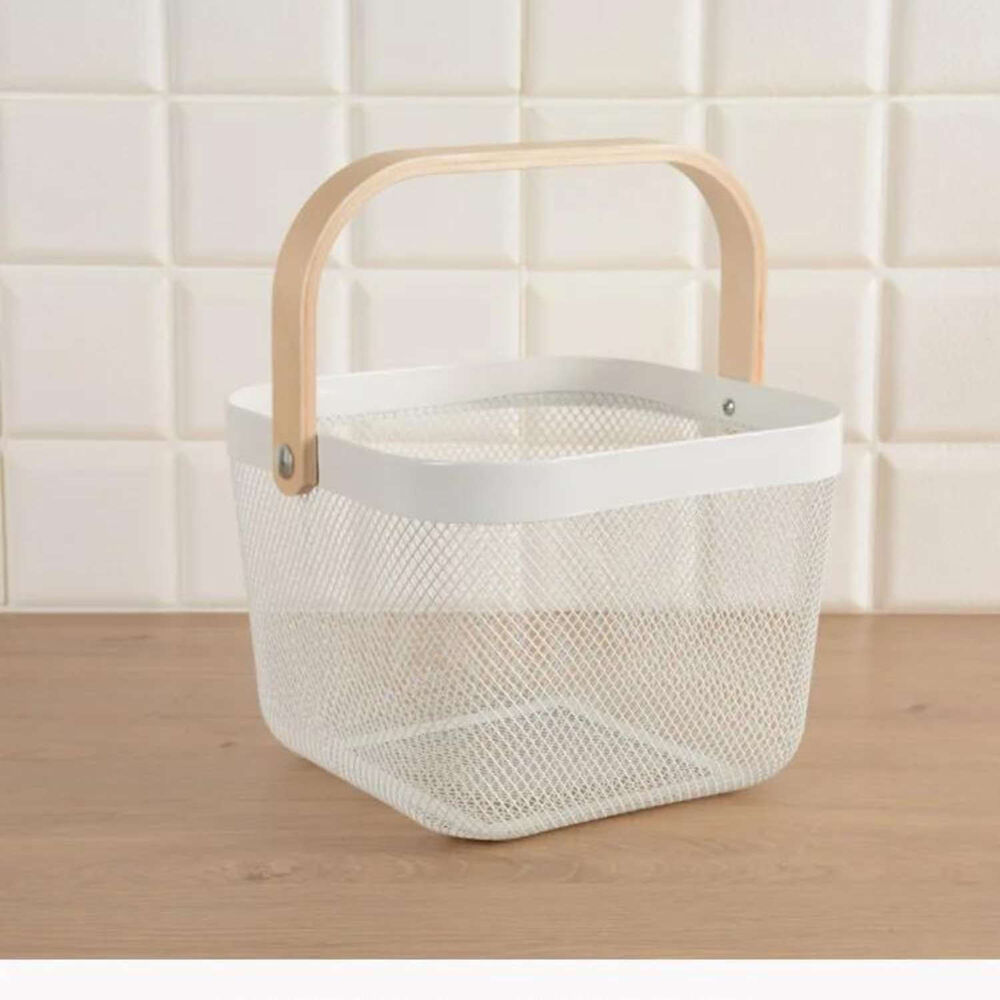 Canasto De Metal Multiuso Blanco image number 2.0