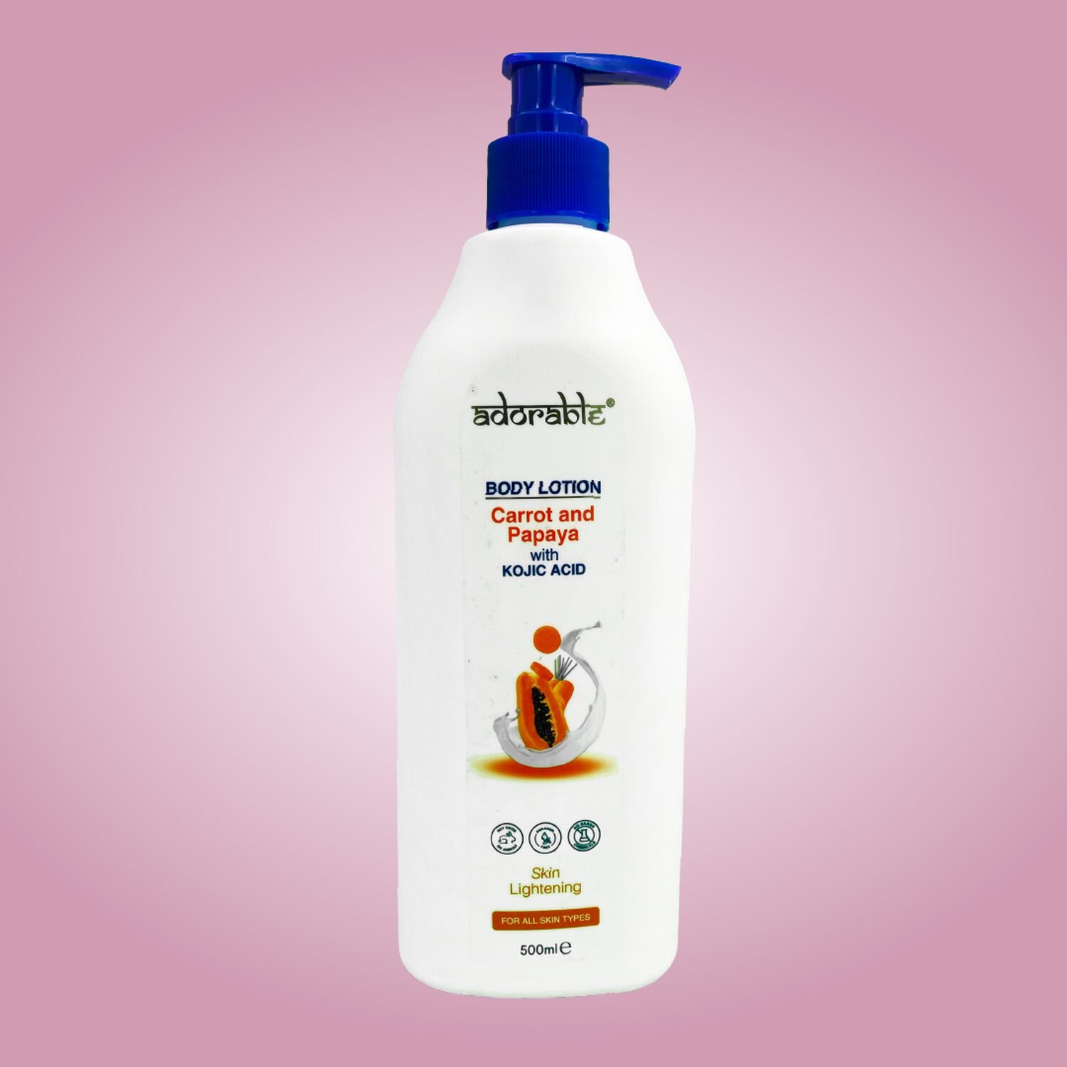 Adorable Loci&oacute;n Corporal Papaya Carrot & Acido Kojico 500 Ml image number 1.0