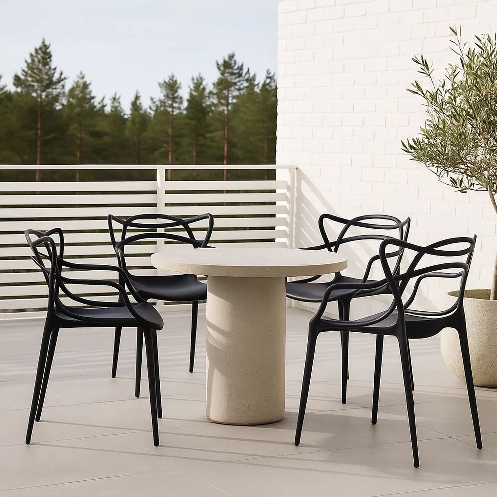 Pack De 4 Sillas De Terraza O Comedor Master - Negras image number 2.0