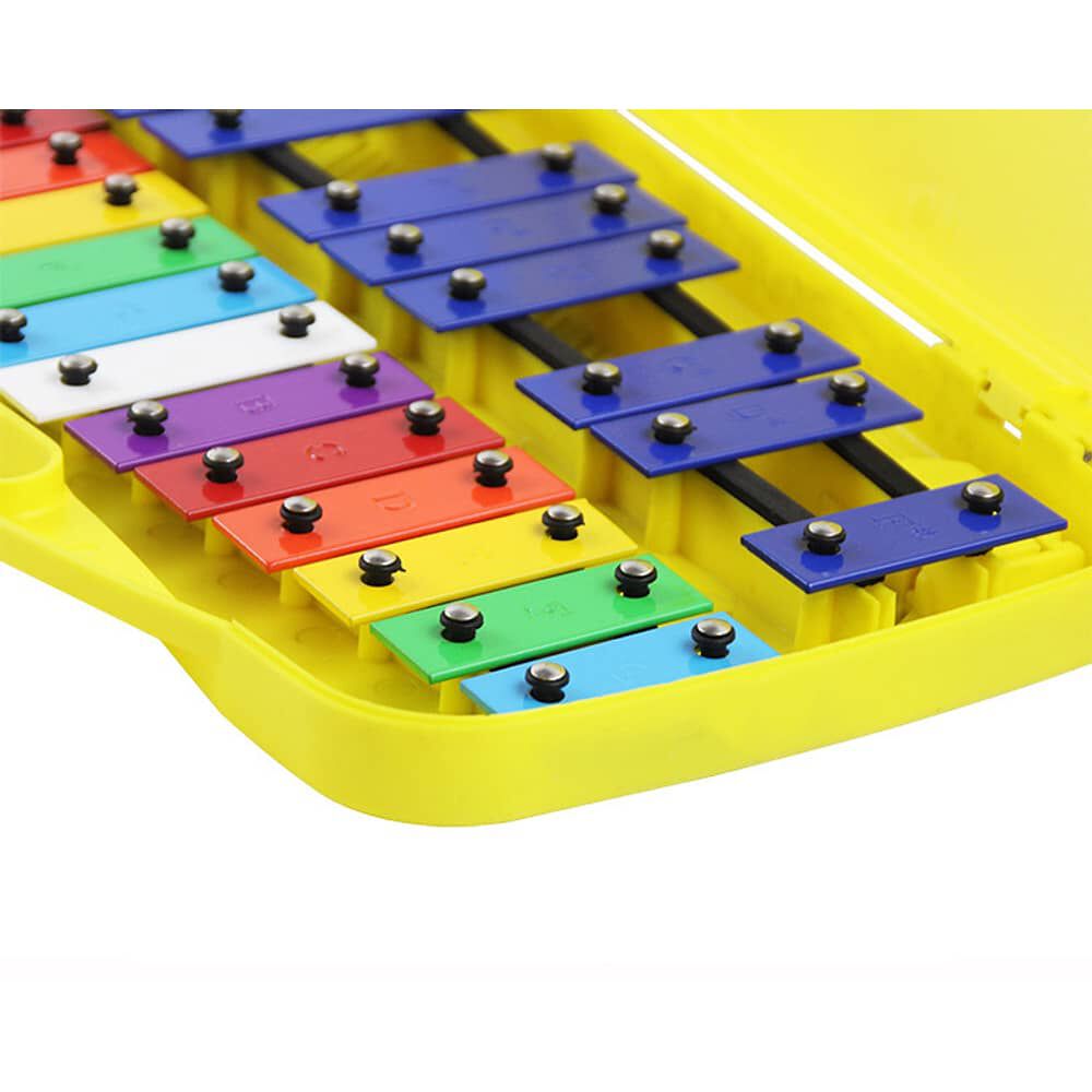 Metal&oacute;fono Cromatico 25 Notas Infantil Amarillo Klip Klap image number 1.0