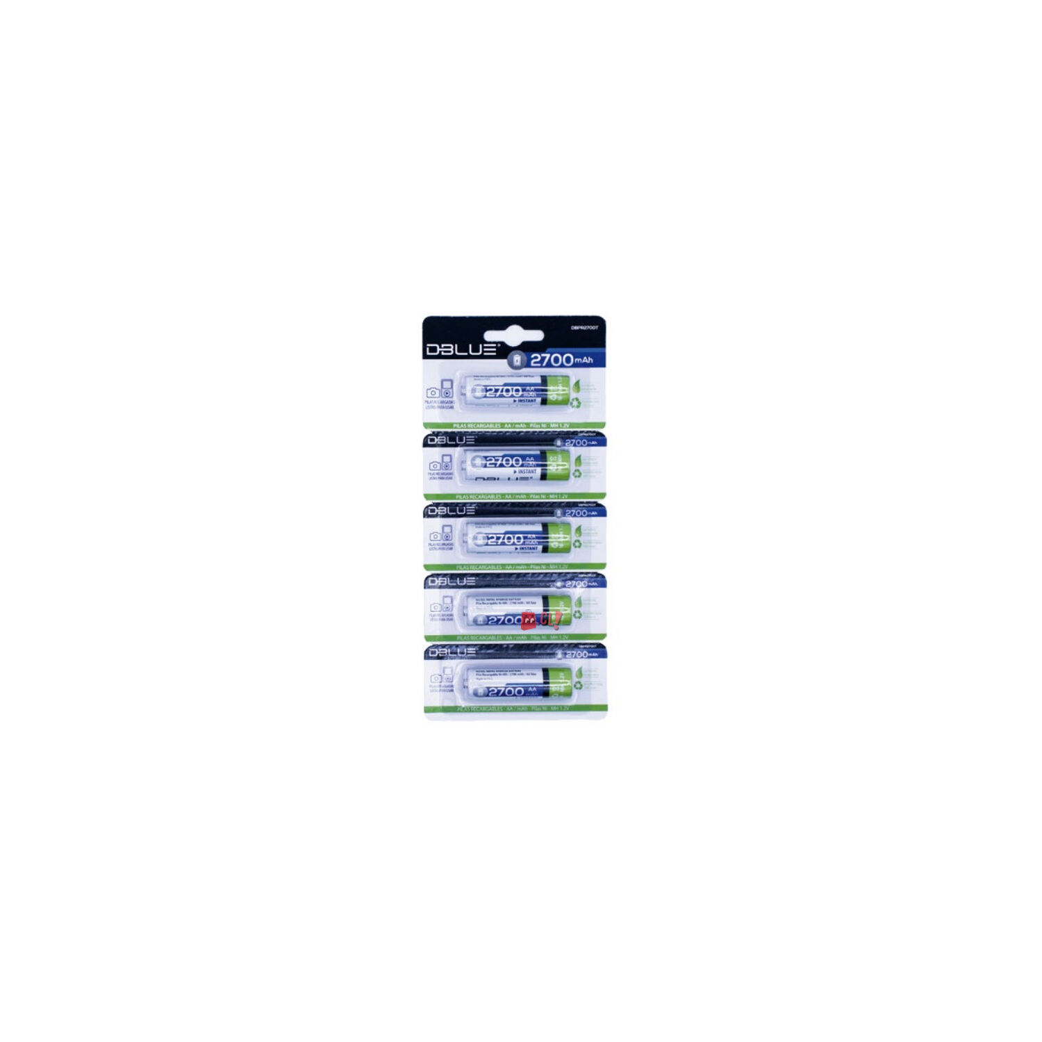 Pack 5 Pilas Recargables Aa 2700mha - Ps image number 1.0