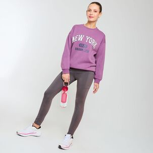 Polerón Deportivo Oversize Cuello Redondo Mujer Wetland