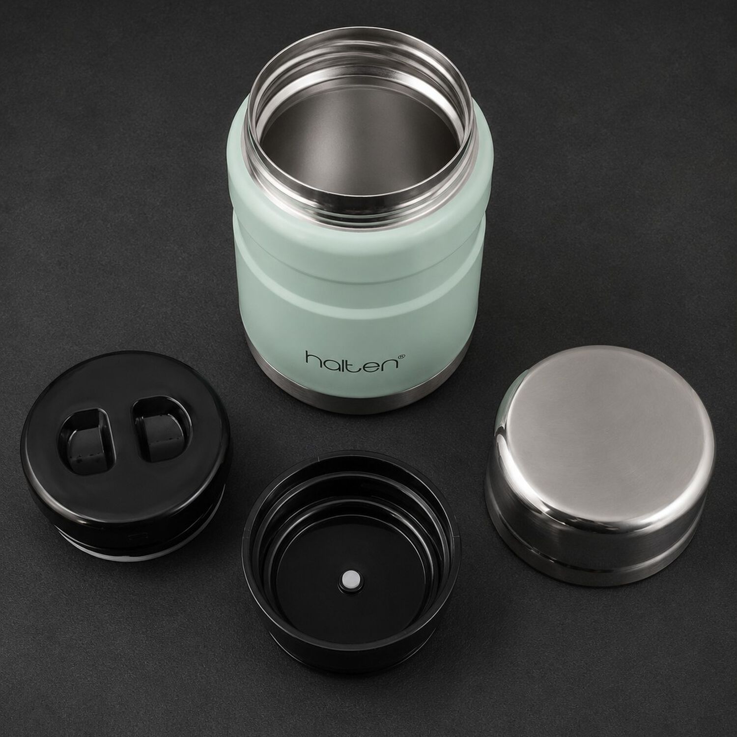 Termo De Comida Acero Inox 750 Ml Halten Verde Claro image number 2.0