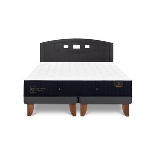 Cama Europea Cic Linea Premium / 2 Plazas / Base Dividida + Respaldo