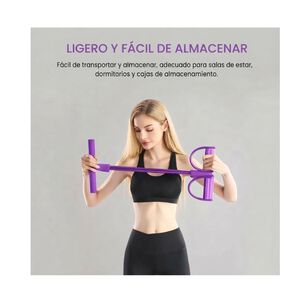 Ejercitador Multifuncional 3 En 1 Con Pedales Y Rodillo Abdominal 6 Tubos