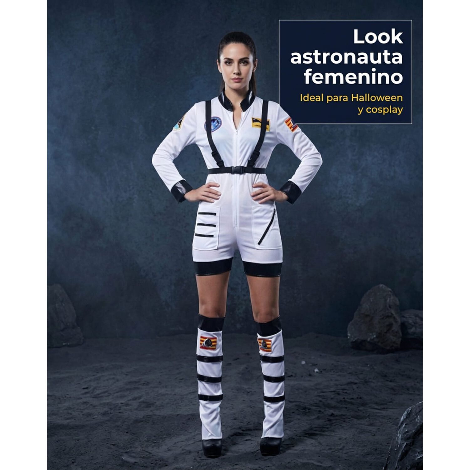 Disfraz Astronauta Cosplay Juego Rol Traje Espacial Ni&ntilde;os image number 13.0