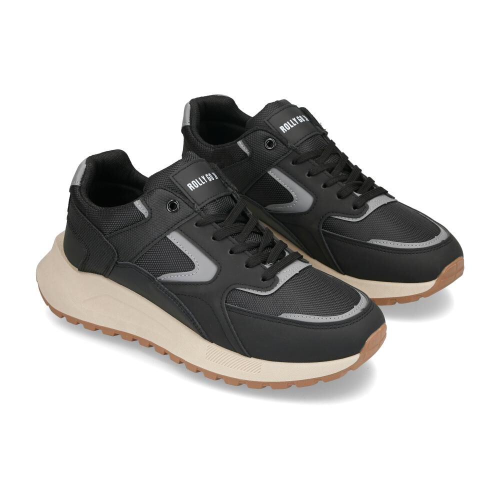 Zapatilla Urbana Hombre Rolly Go Black image number 1.0
