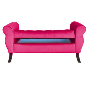 Banqueta Baul Diva Color Fucsia