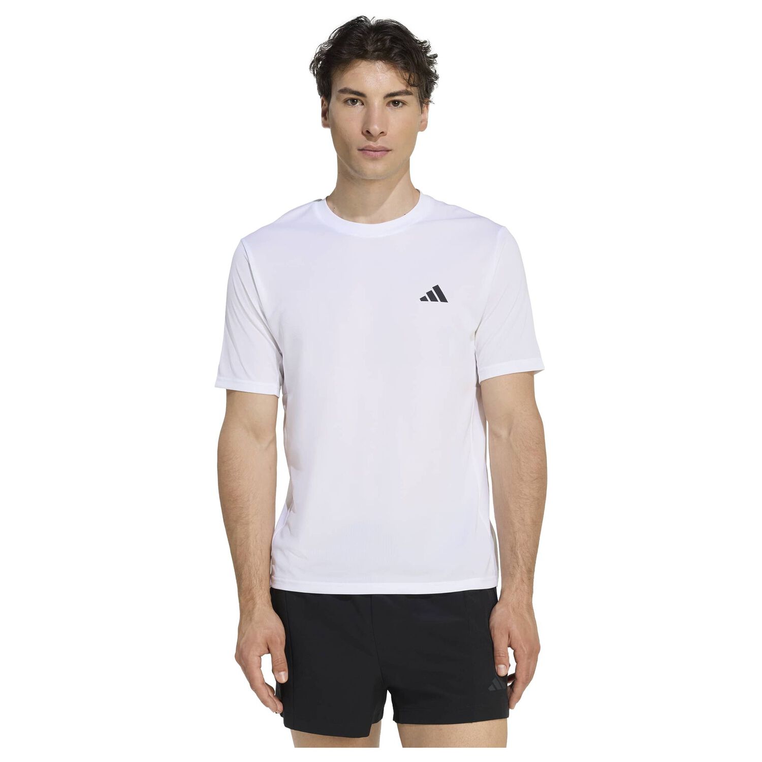 Polera Deportiva Blanca Adidas image number 1.0