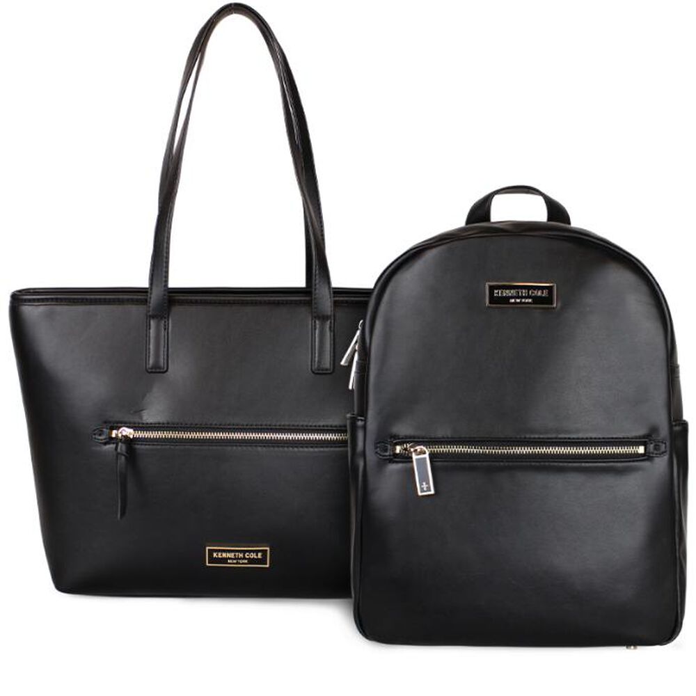Mochila Y Cartera Tote Michalina Negra Kenneth Cole image number 0.0