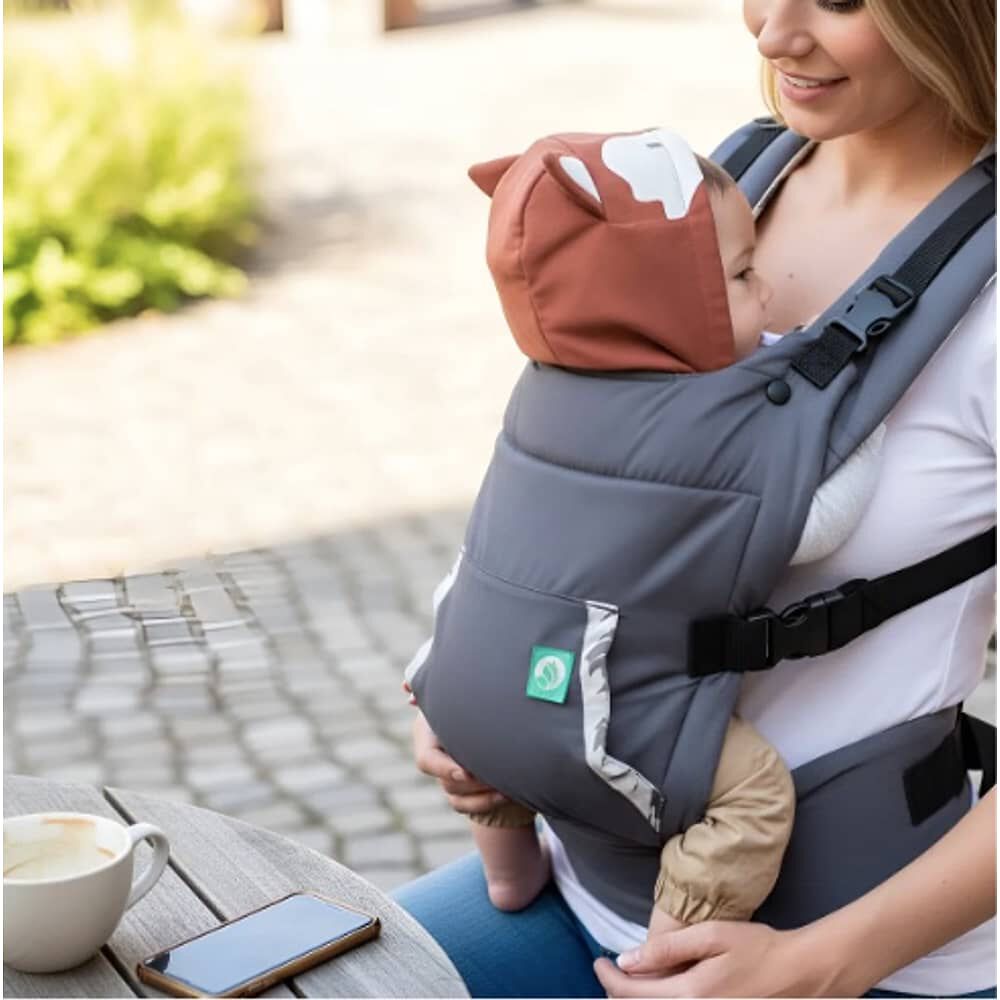 Portabeb&eacute; Ergon&oacute;mico Fox Capucha image number 3.0