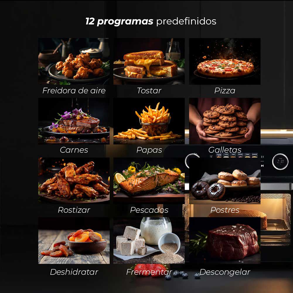 Horno Freidora De Aire Smart Edition 25 Litros Kitchen-it image number 6.0