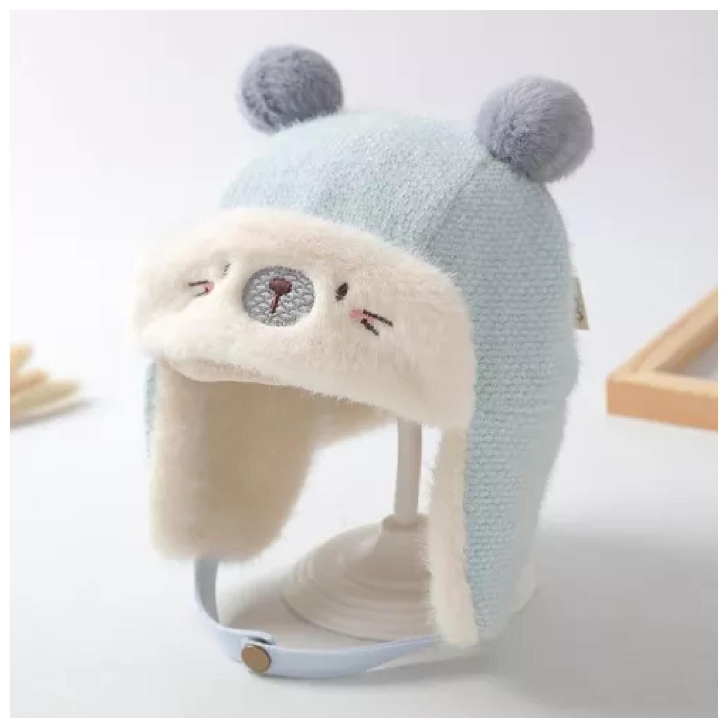 Gorro De Invierno Con Chiporro Para Bebes Azul image number 0.0