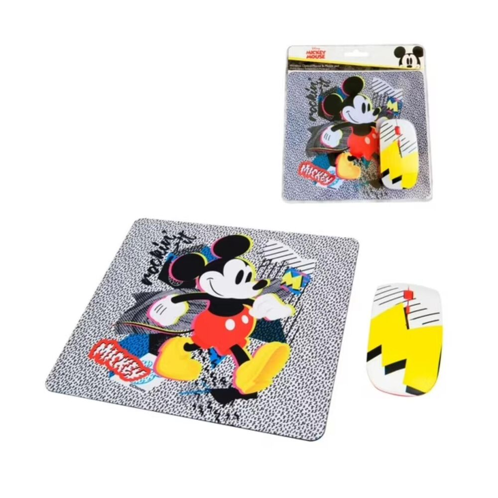 Kit Mouse Inalambrico Usb 3b Y Mousepad Mickey Mouse image number 2.0