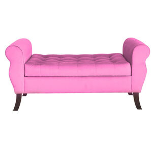 Banqueta Baul Diva Color Rosado