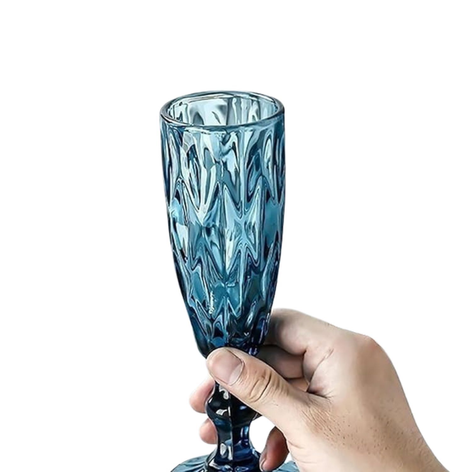 Copas Flute Diamonds Blue De 180ml Menaje Cocteleria Allegra image number 1.0