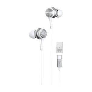 Aud&iacute;fonos Maxell Tipoc Con Adaptador Usb Blanco