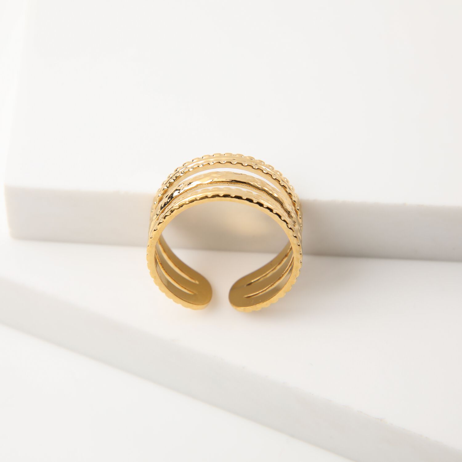 Anillo 19v69 Dorado Mujer Str216 image number 2.0