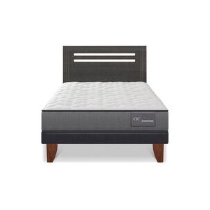 Cama Europea Cic Anatomic / 1.5 Plazas / Base Normal + Respaldo