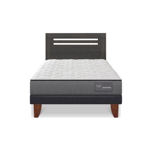 Cama Europea Cic Anatomic / 1.5 Plazas / Base Normal + Respaldo
