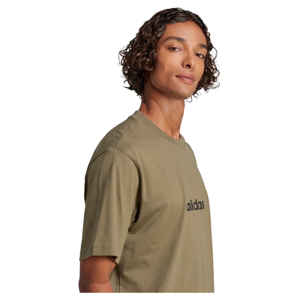 Polera Essentials Linear Single Jersey Adidas image number 3.0