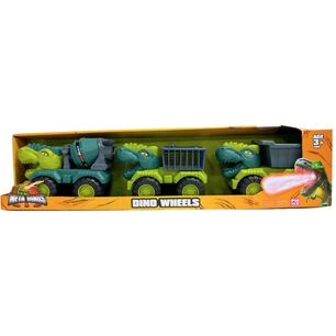 Vehiculo Free Wheel Metadino Dino Wheels Dinosaur Truck 3pack