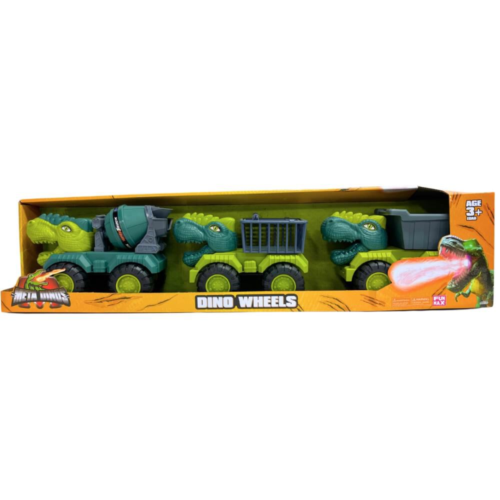 Vehiculo Free Wheel Metadino Dino Wheels Dinosaur Truck 3pack image number 0.0