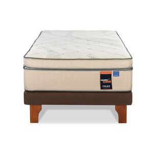 Cama Europea Flex M&aacute;ximo Cobre / 1.5 Plazas / Base Normal