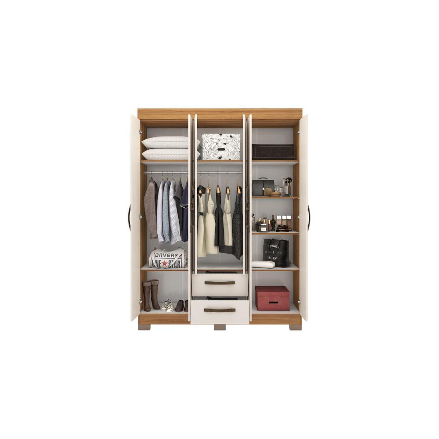 Cl&oacute;set Casaideal Italia / 6 Puertas / 2 Cajones image number 4.0