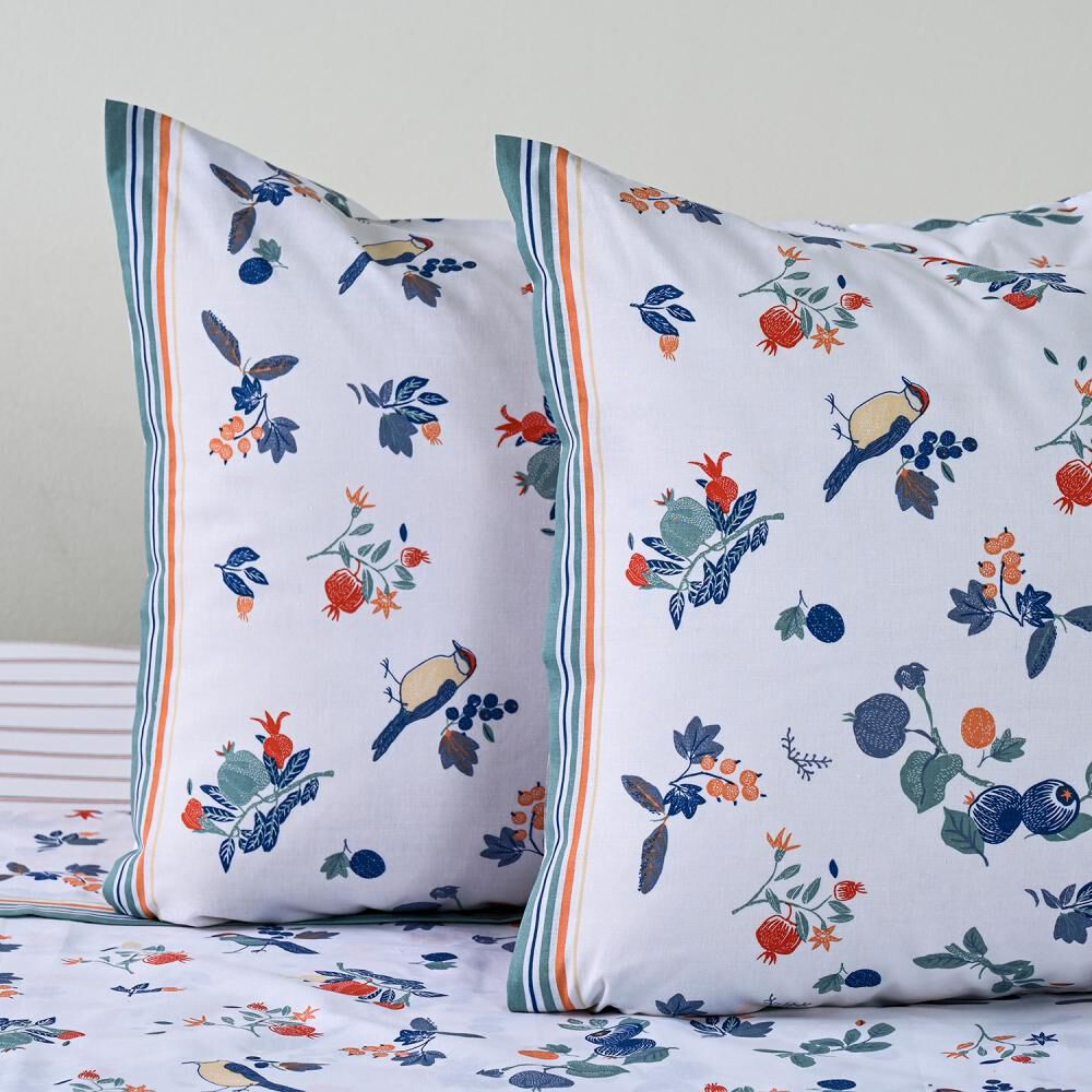 Juego De S&aacute;banas American Family Citrus / King / 144 Hilos image number 1.0