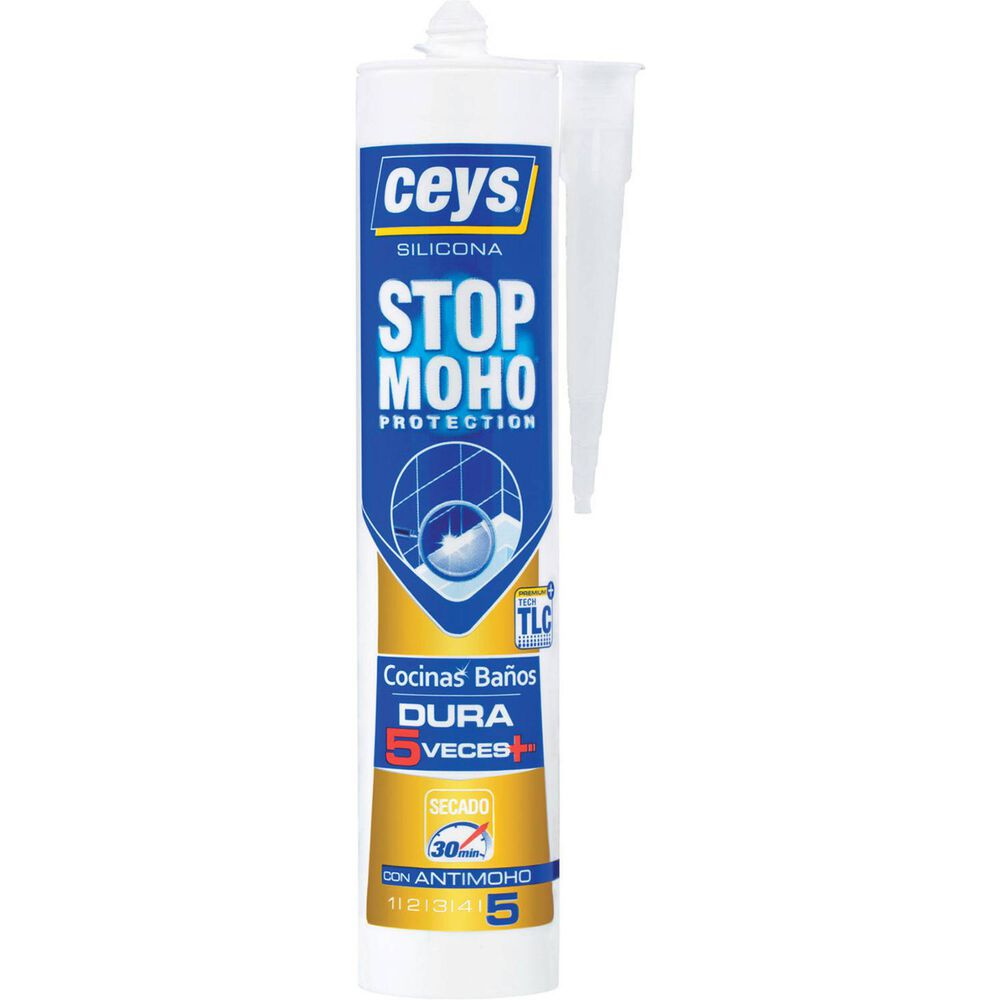 Silicona Baño Y Cocina Stop Moho Transparente 280ml - Ceys image number 0.0