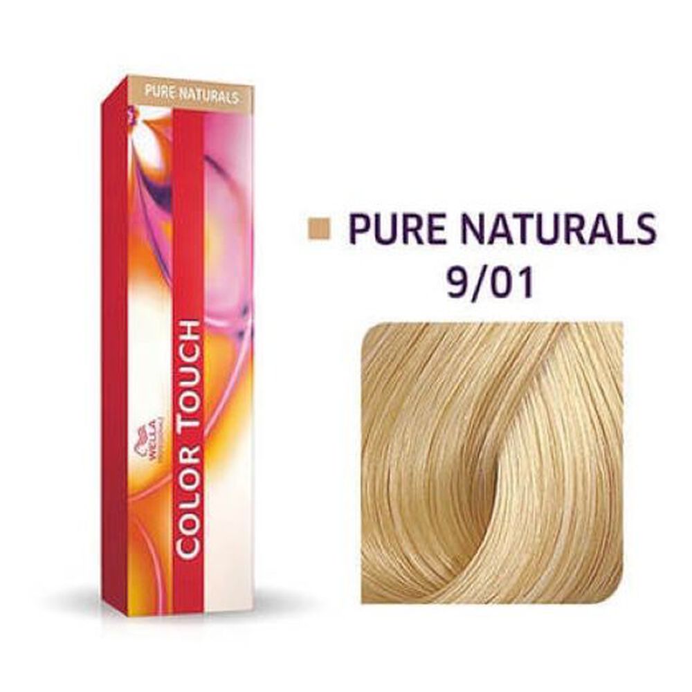 Tinte Para Cabello Wella Color Touch 9/01 Rubio Extra Claro Natural Ceniza 60ml image number 1.0