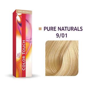Tinte Para Cabello Wella Color Touch 9/01 Rubio Extra Claro Natural Ceniza 60ml