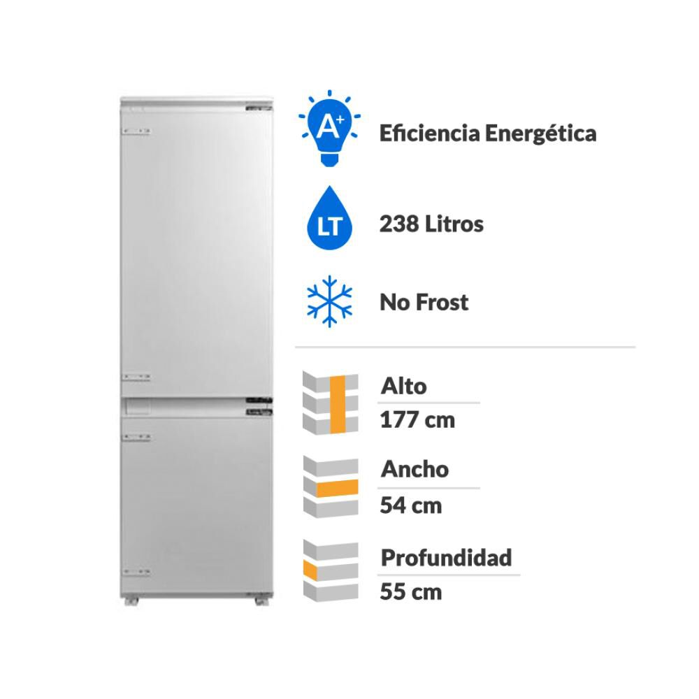 Refrigerador Bottom Freezer Fdv HD-332RWEN / No Frost / 238 Litros / A+ image number 1.0
