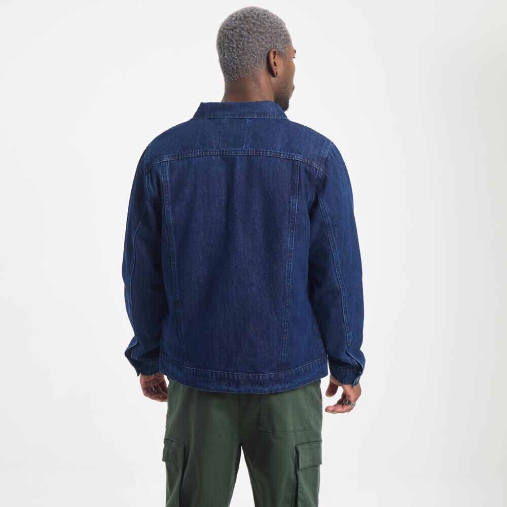 Chaqueta Lisa Slim Cuello Camisero Hombre Rolly Go image number 3.0