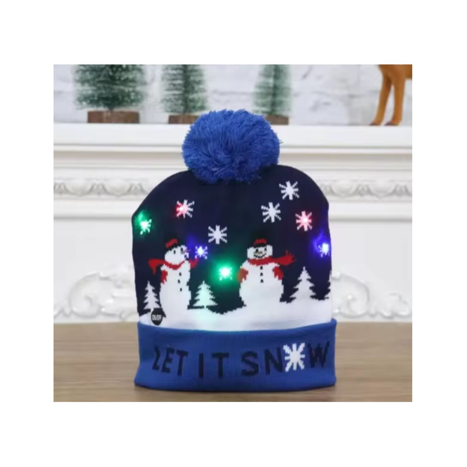 Pack De 3 Gorros De Navidad Con Luces Led Surtido Santa image number 5.0
