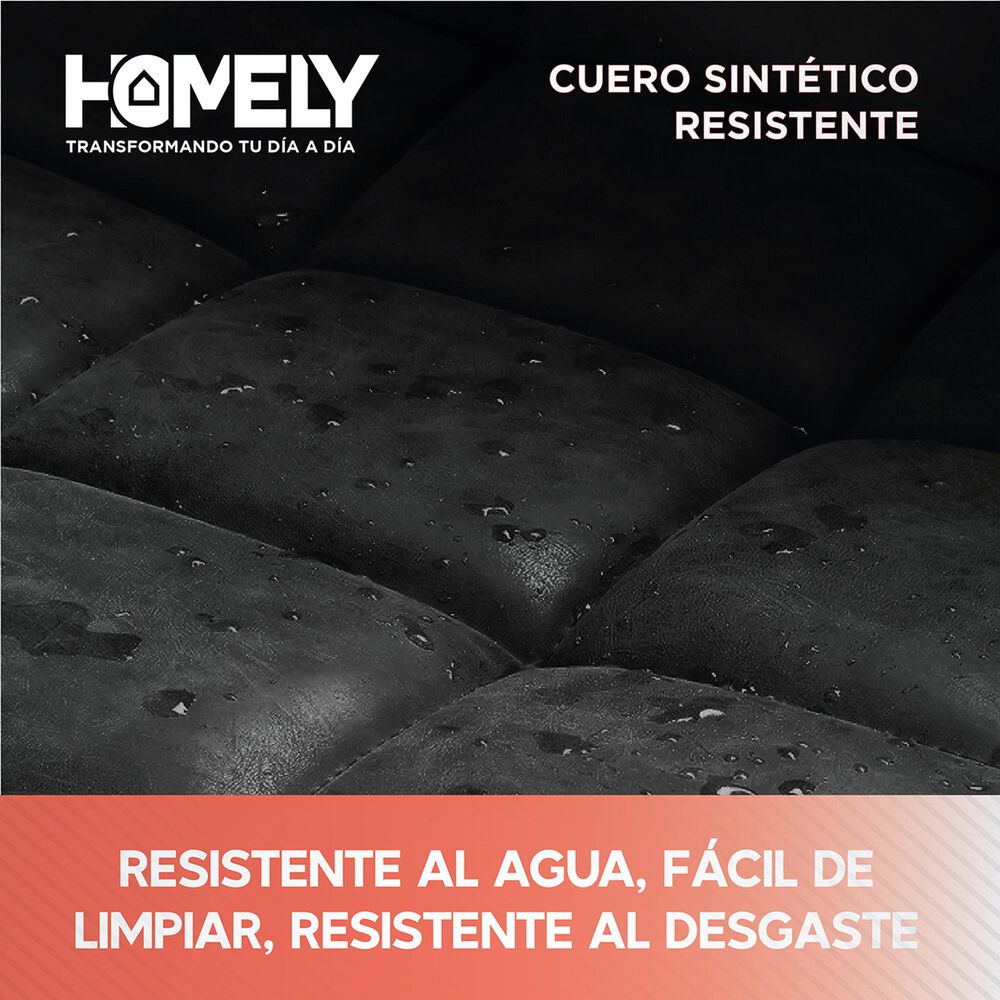 Silla De Bar Piso Taburete Homely Noir Comfort 61-81cm - Negro image number 3.0