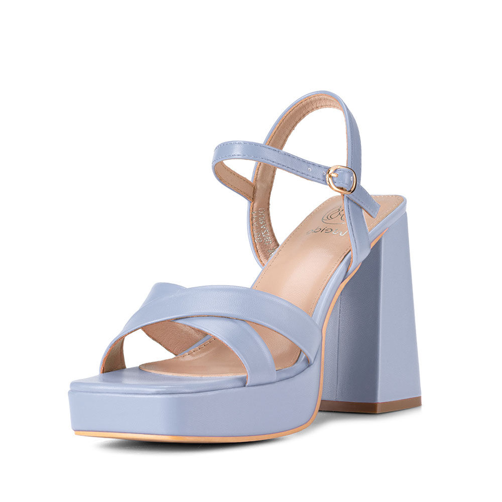 Sandalia Taco Alto Morado Casual Tfa186 Weide image number 1.0