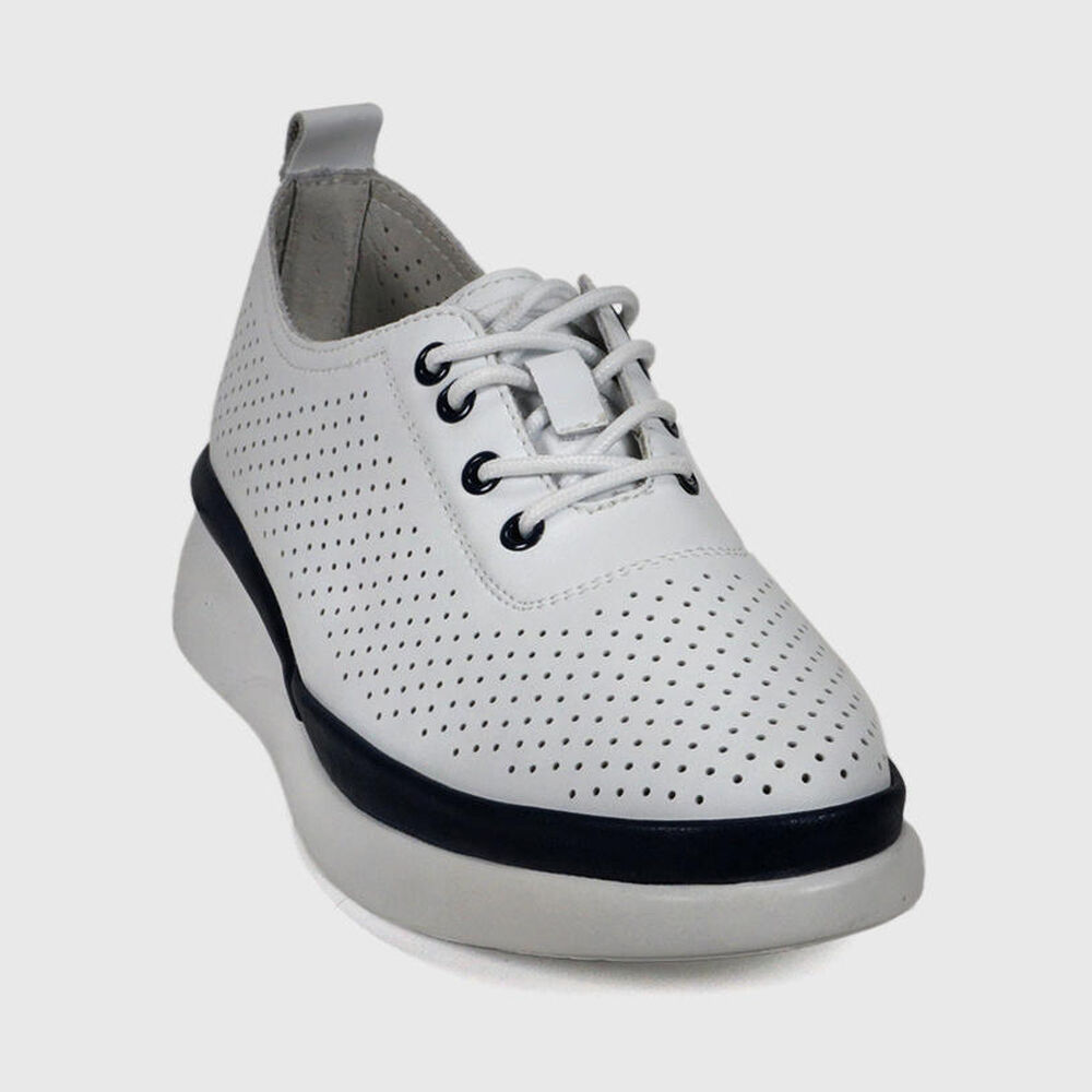 Zapatilla Cuero Luzmar Blanco image number 2.0
