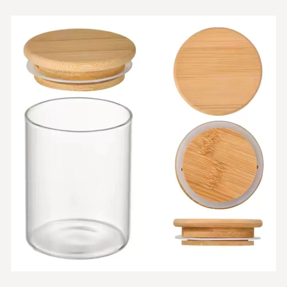 Set 8 Frascos Condimenteros Especiero Con Tapa Bambu Cocina image number 4.0