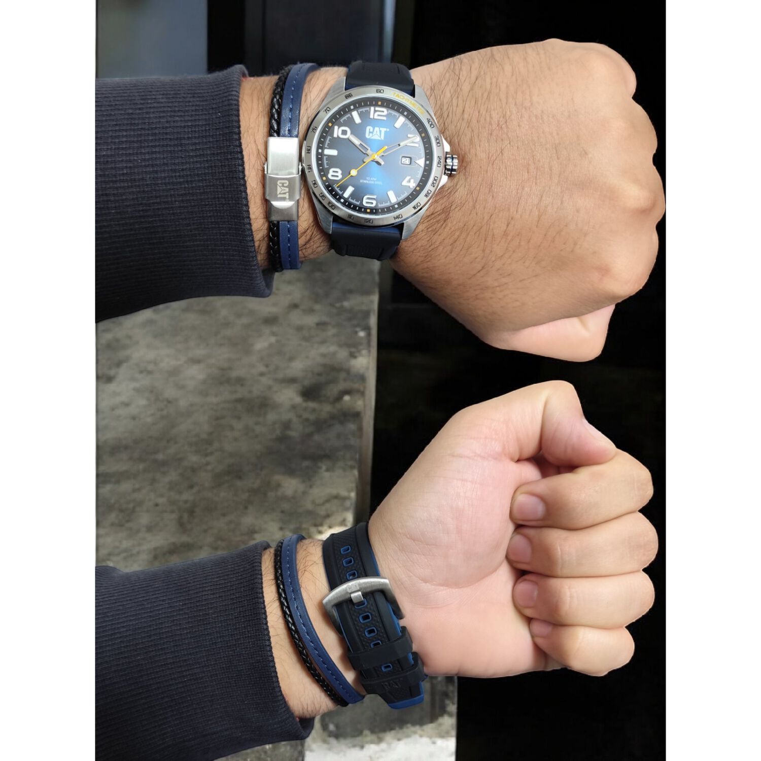 Set Reloj Cat Hombre Mas Pulsera Set-qe-141-26-632 Set.qe image number 5.0