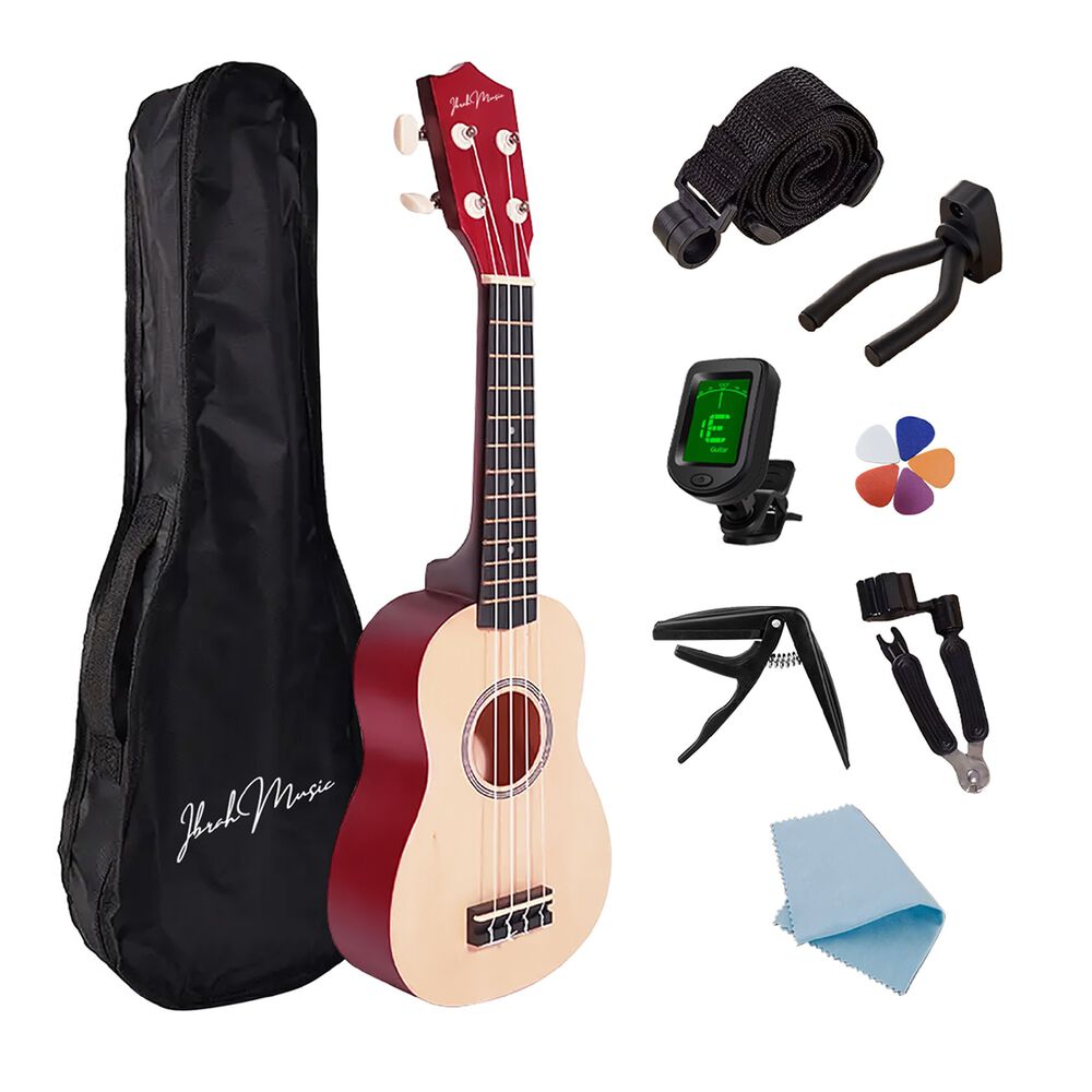 Ukelele Soprano Concierto Ibrah 21 Pulgadas + Accesorios image number 0.0