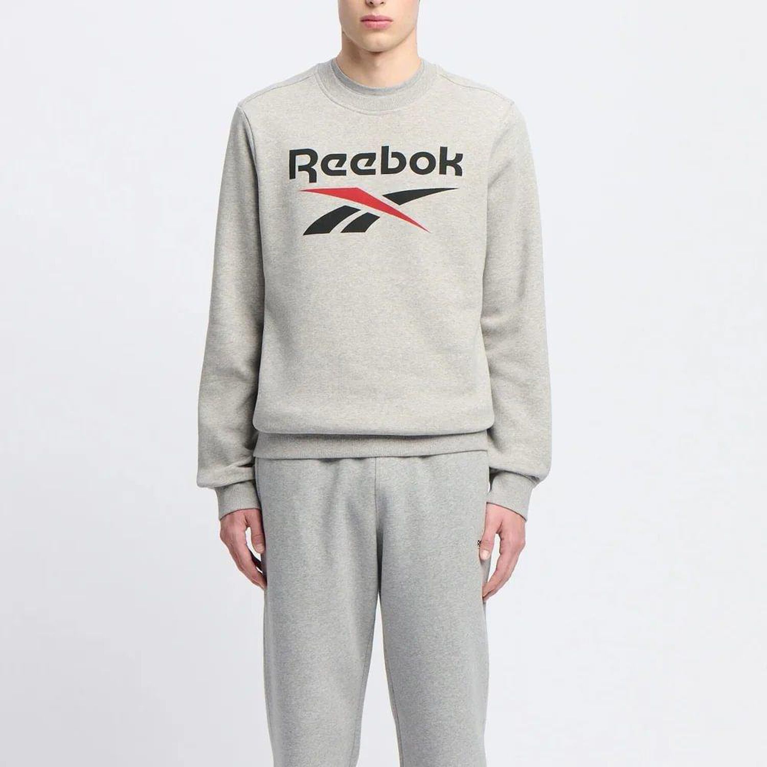 Poler&oacute;n Hombre Reebok Identity Big Logo Fleece Crew image number 0.0
